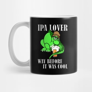 Funny Dino Dinosaur Beanie IPA Beer Lover Saurus Mug